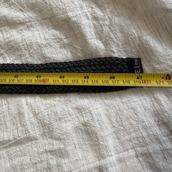 Men's REI Woven Web Belt Double D Ring Blue Green Herringbone size L/XL 47" - Picture 12 of 13